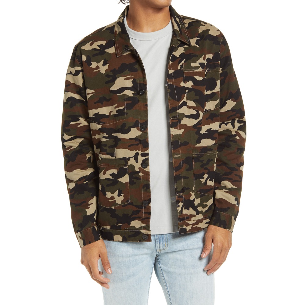 ELEVEN PARIS Mens Lazio Camo Jacket Size-Small Color-Camo